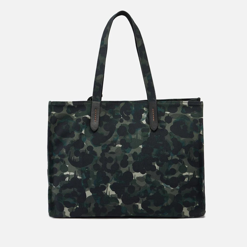 商品Coach|Coach Leather-Trimmed Camouflage-Print Canvas Tote Bag,价格¥1103,第2张图片详细描述