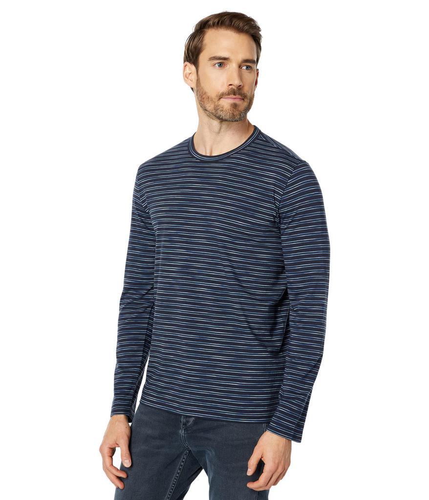 商品Vince|Space Dye Tonal Stripe Long Sleeve Crew,价格¥368-¥458,第1张图片