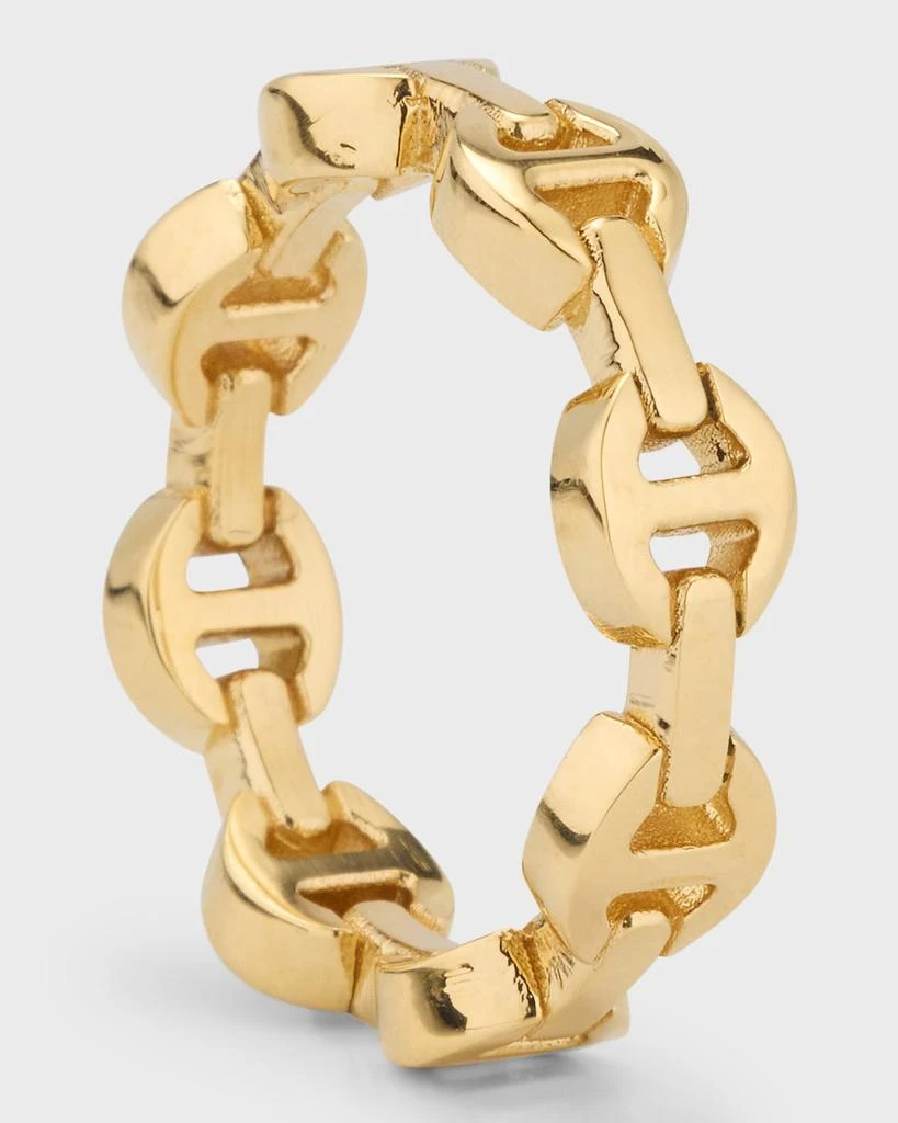 商品Hoorsenbuhs|18K Yellow Gold Dame Tri Link Ring,价格¥13981,第4张图片详细描述