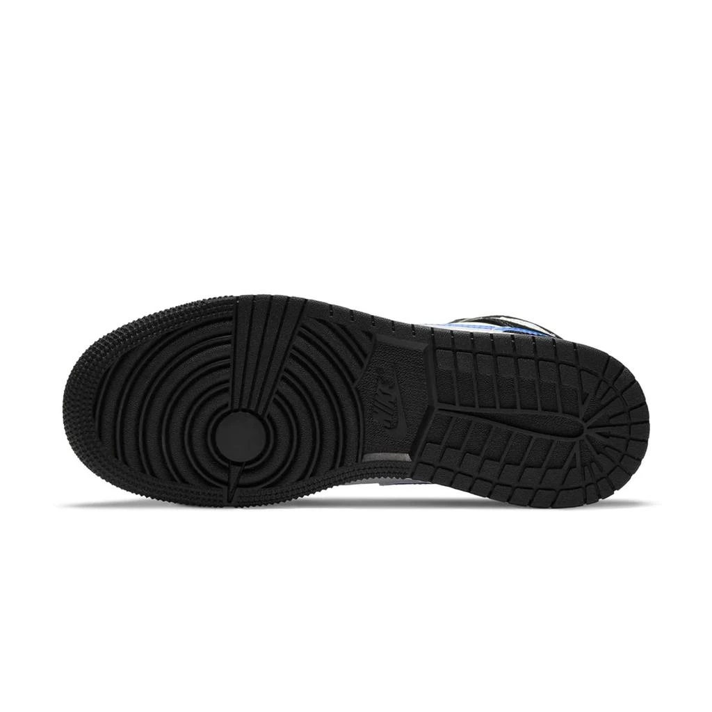 商品Jordan|Air Jordan 1 Mid Black Racer Blue (GS),价格¥1239,第5张图片详细描述