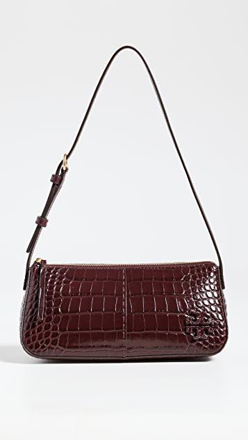 商品Tory Burch|McGraw 压花坡跟鞋,价格¥2046,第1张图片