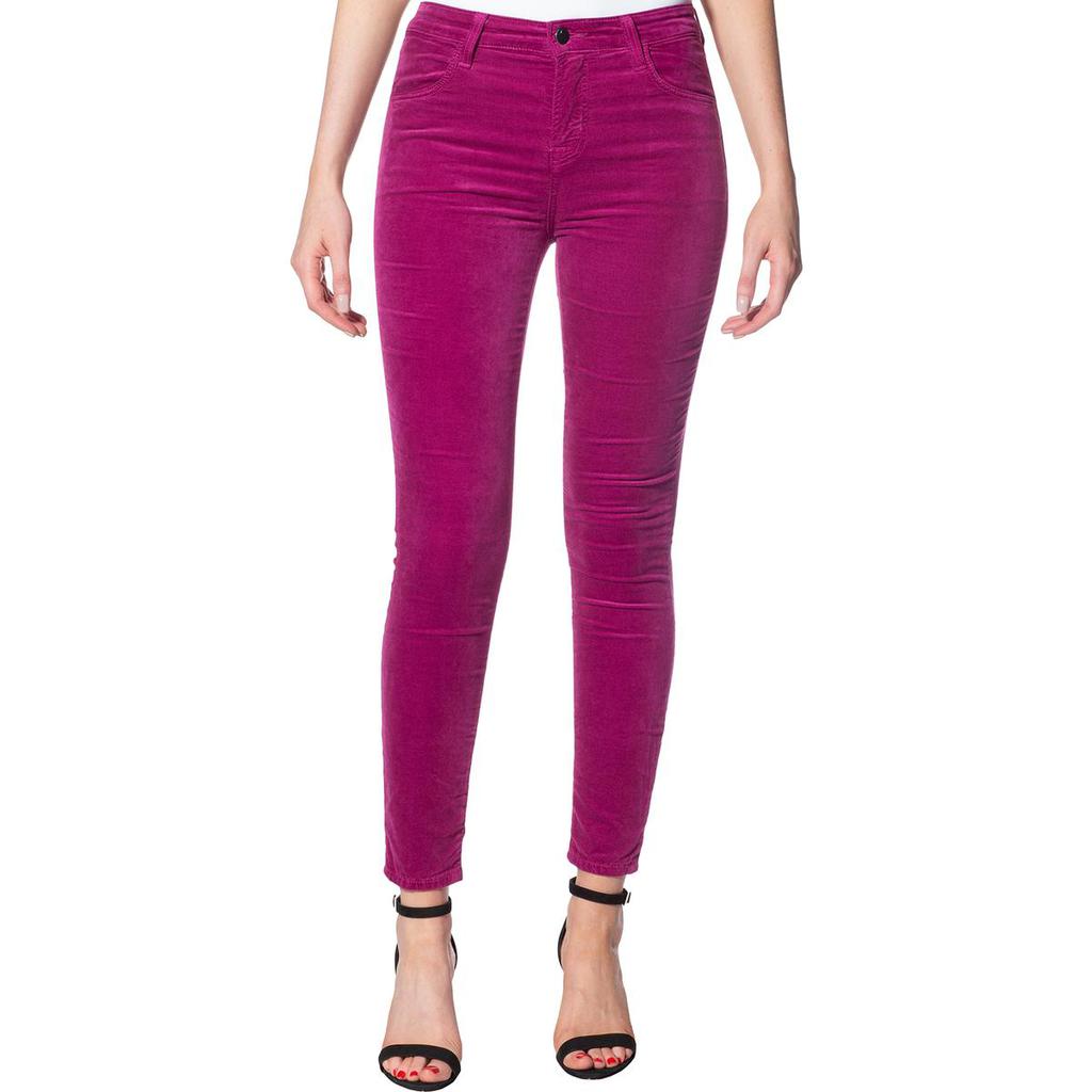 J Brand Womens Alana Velvet Color Wash Skinny Crop Jeans商品第1张图片规格展示