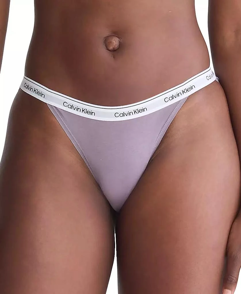 商品Calvin Klein|Women's 5-Pk. Modern Logo String Bikini Underwear QD5223,价格¥224,第2张图片详细描述