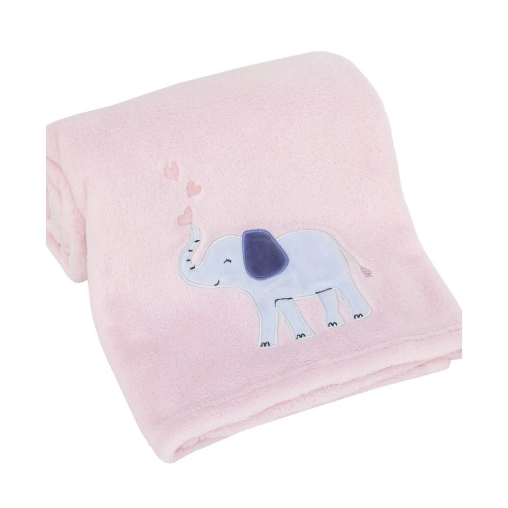 商品Macy's|Sweet Floral Elephants Super Soft Baby Blanket,价格¥344,第1张图片