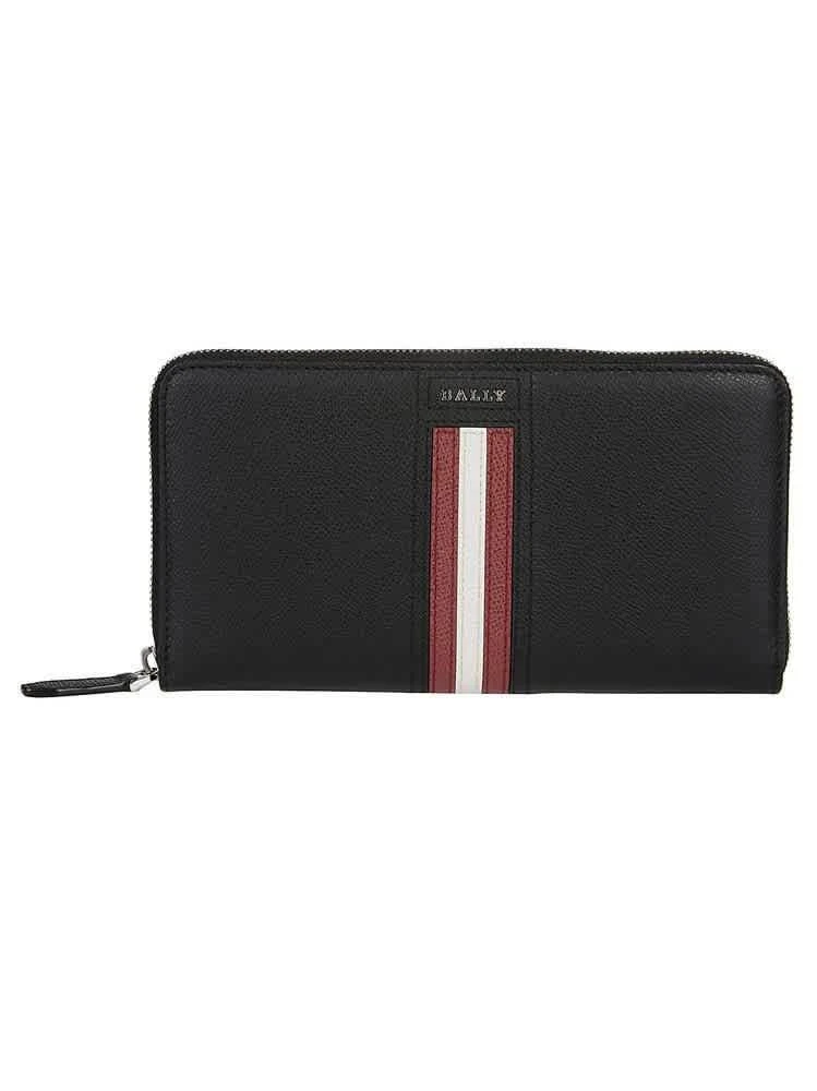商品Bally|Bally Black Mens Tevyn Zipped Wallet,价格¥1246,第1张图片