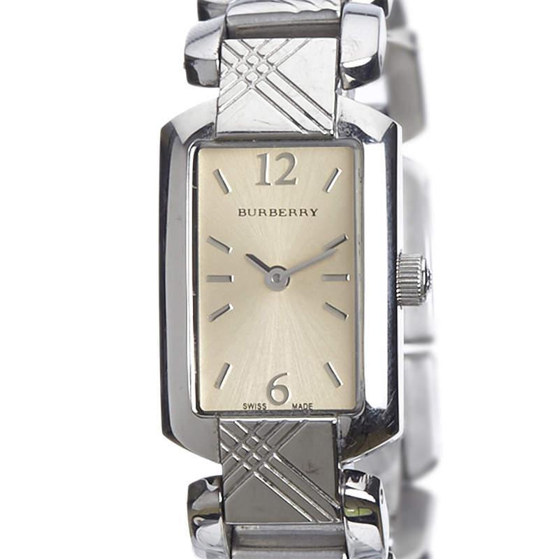 商品[二手商品] Burberry|Burberry Silver Stainless Steel Signature BU4212 Women's Wristwatch 18MM,价格¥1461,第1张图片