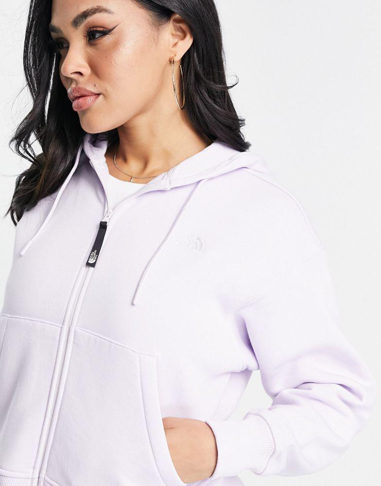 The North Face Essential zip up hoodie in lilac Exclusive at ASOS商品第3张图片规格展示