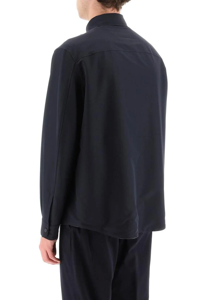 商品Zegna|Zegna techno wool poplin overshirt,价格¥4329,第3张图片详细描述