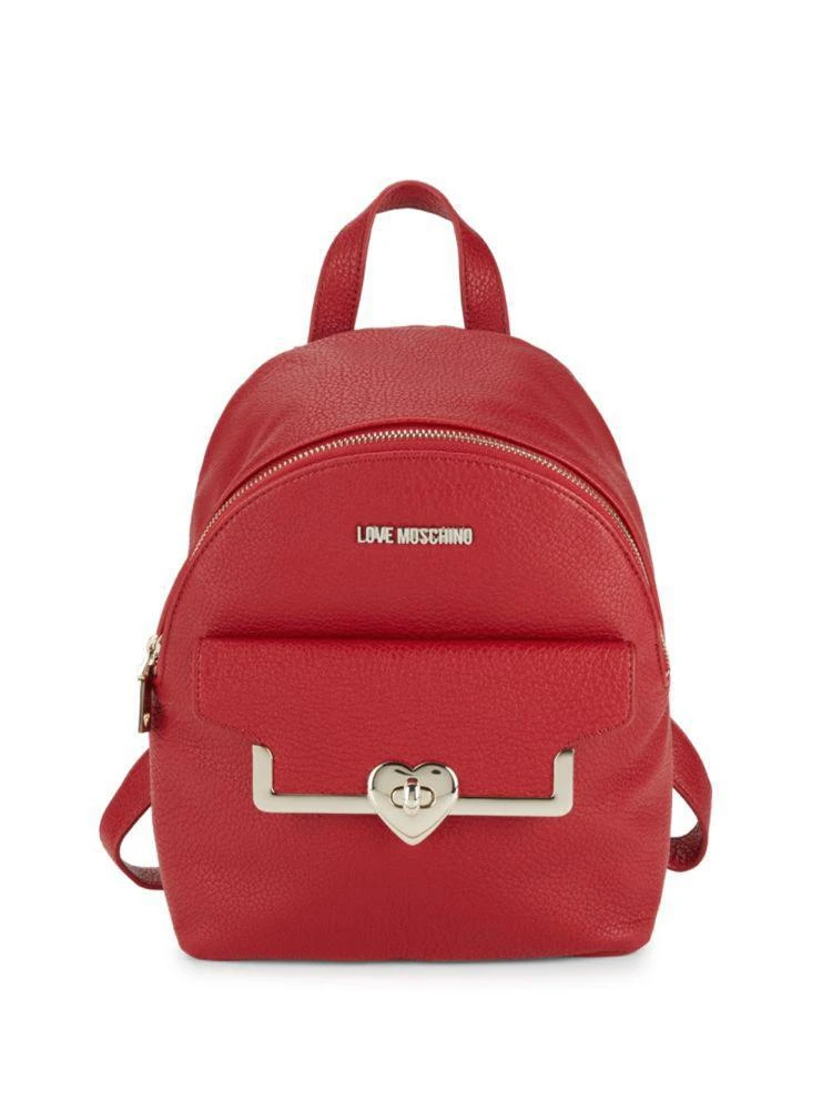 商品Moschino|Heart Faux Leather Backpack,价格¥1101,第1张图片