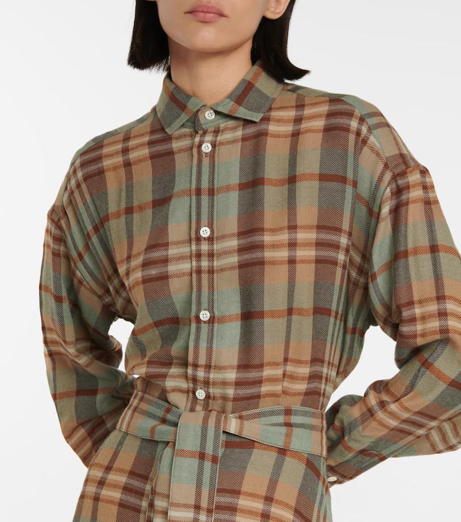 商品Ralph Lauren|格纹羊毛衬衫式连衣裙,价格¥2723,第6张图片详细描述