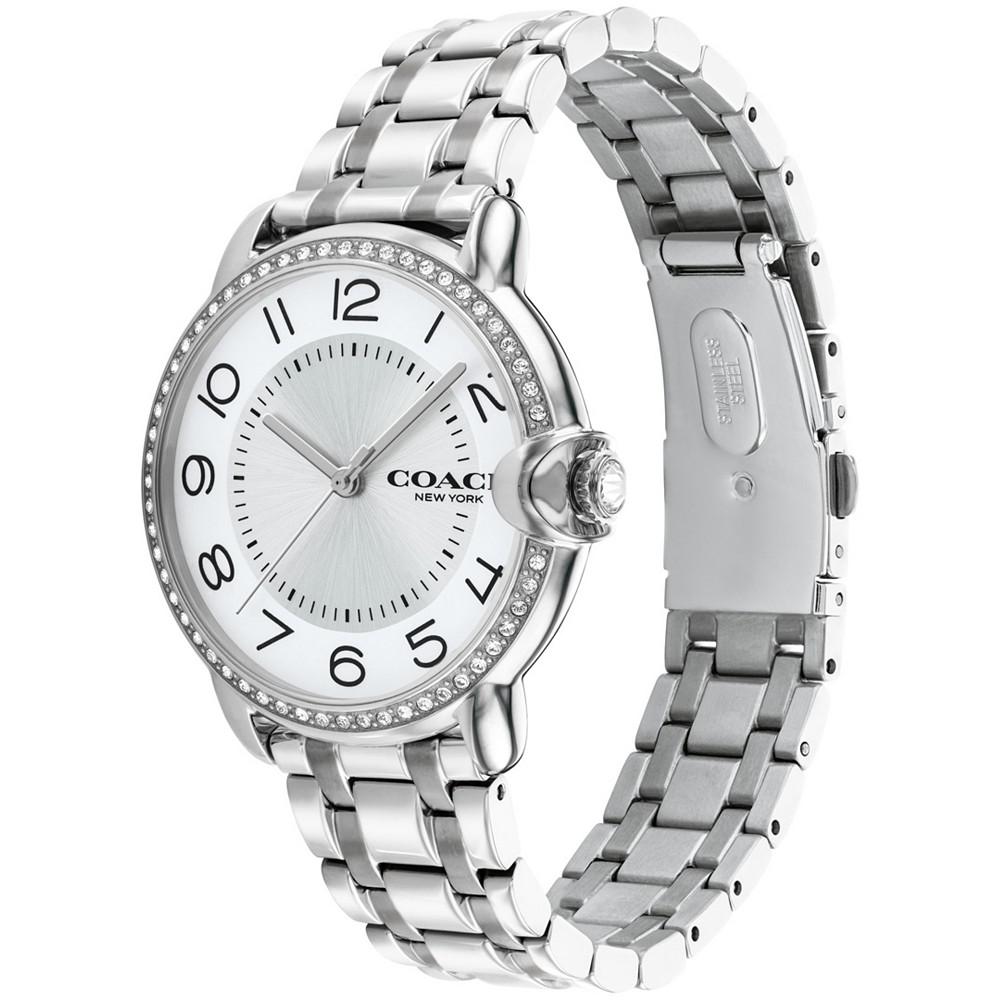 Women's Arden Silver-Tone Stainless Steel Bracelet Watch商品第2张图片规格展示