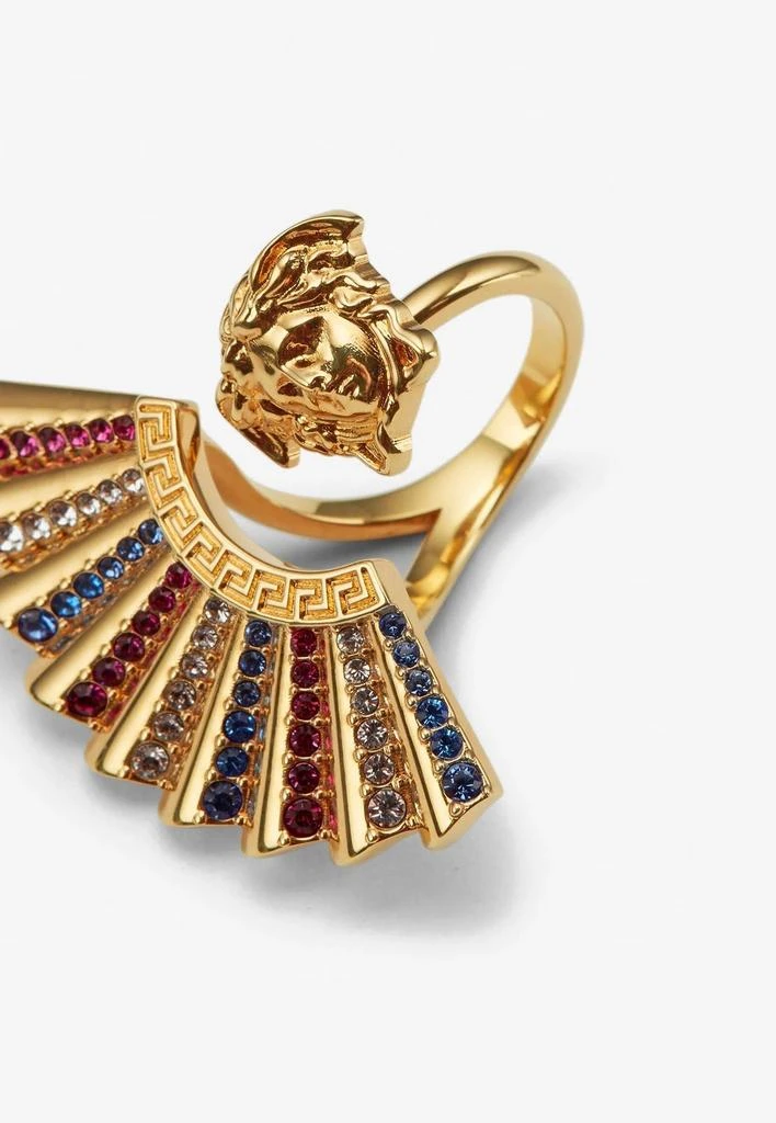 商品Versace|The Fan Medusa Ring with Swarovski Crystals,价格¥2237,第2张图片详细描述