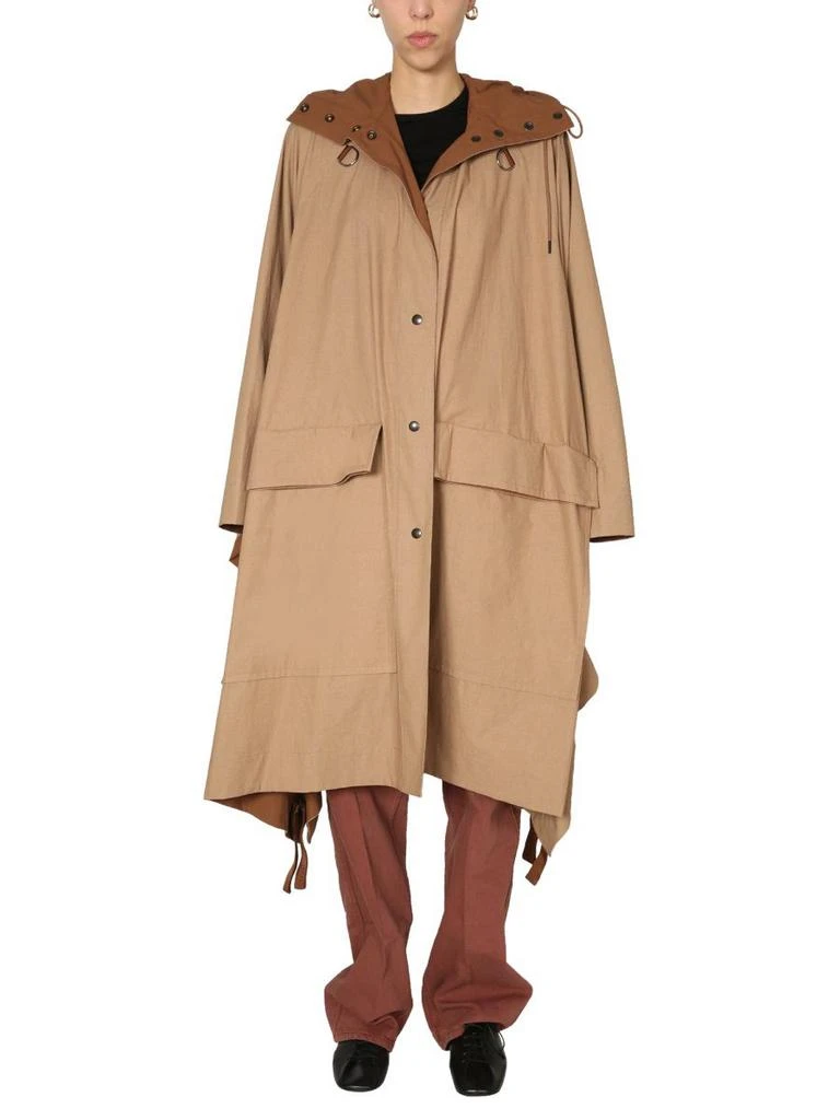 商品Lemaire|Lemaire women's beige other materials trench coat,价格¥13010,第3张图片详细描述