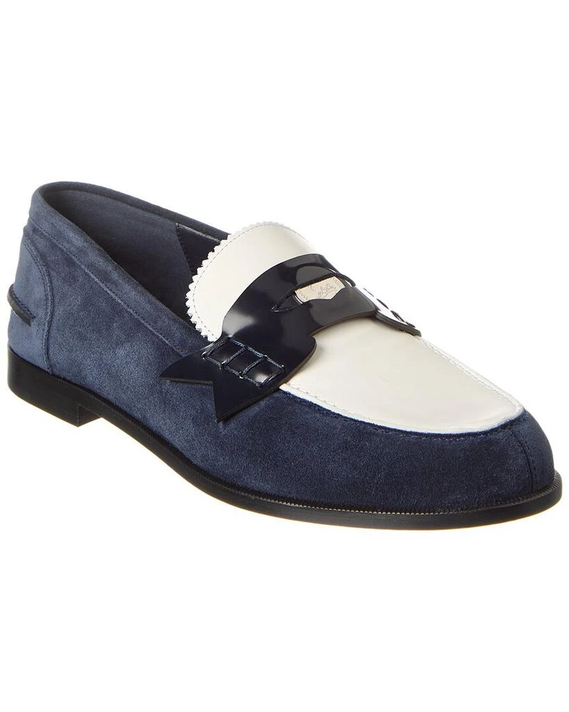 商品Christian Louboutin|Suede & Leather Penny Loafer,价格¥4770,第1张图片