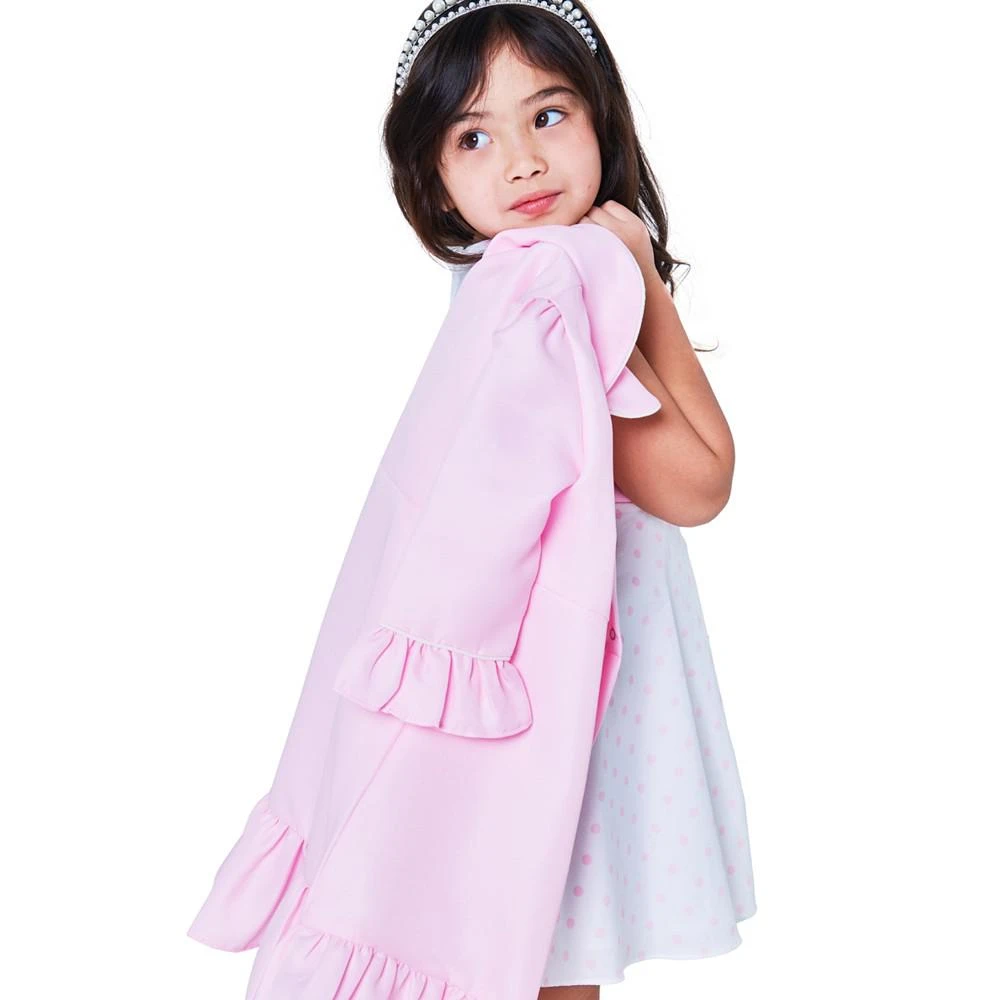 商品Rare Editions|Toddler Girls Printed Polka Dot Dress & Ruffled Coat,价格¥110,第3张图片详细描述
