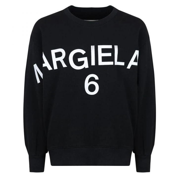 商品MAISON MARGIELA|Unisex Black Logo Sweatshirt,价格¥462,第1张图片