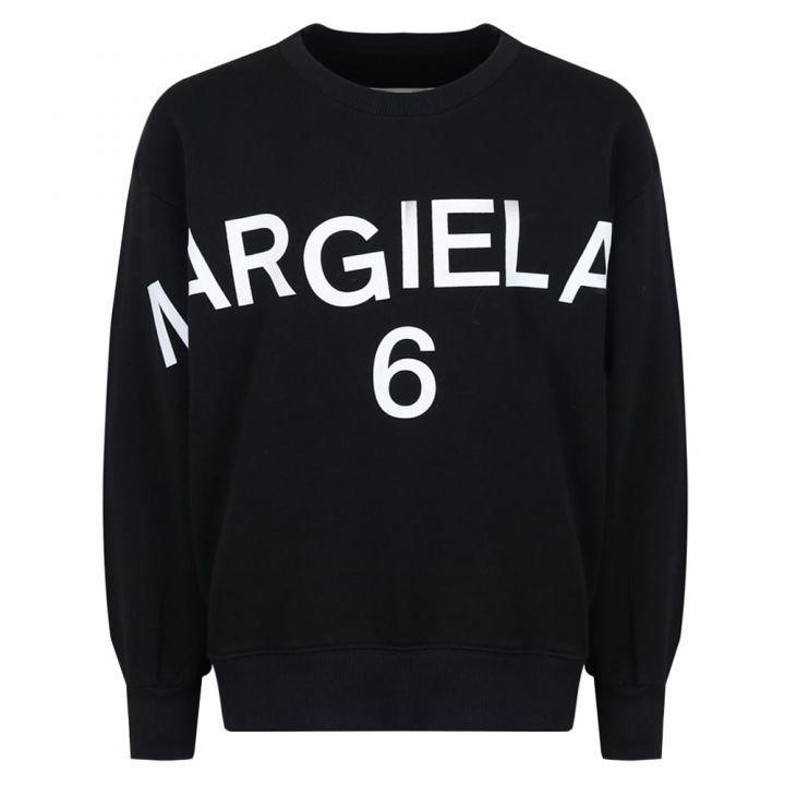 商品MAISON MARGIELA|Unisex Black Logo Sweatshirt,价格¥437,第1张图片