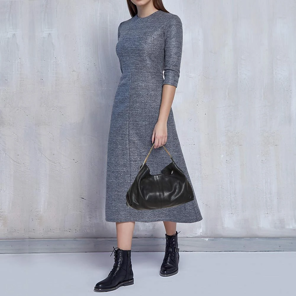 商品[二手商品] Furla|Furla Black Leather Luna Hobo,价格¥890,第2张图片详细描述
