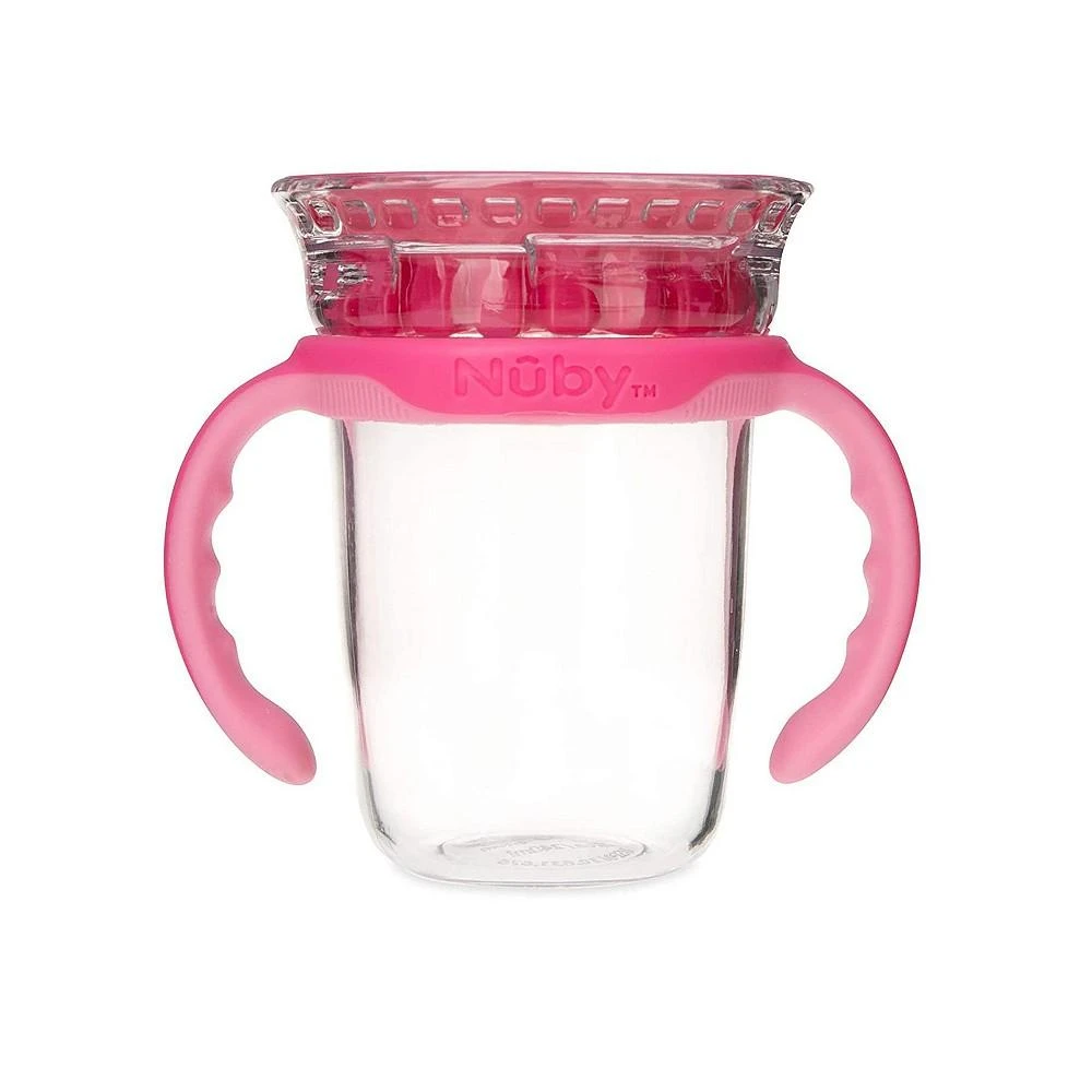 商品Nuby|No-Spill Edge 360 2 Stage Drinking Cup with Removable Handles, Red,价格¥122,第1张图片