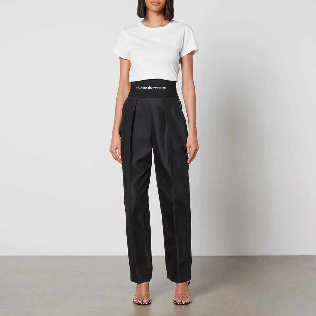 商品Alexander Wang|Essential Logo-Detailed Cotton T-Shirt,价格¥815,第3张图片详细描述