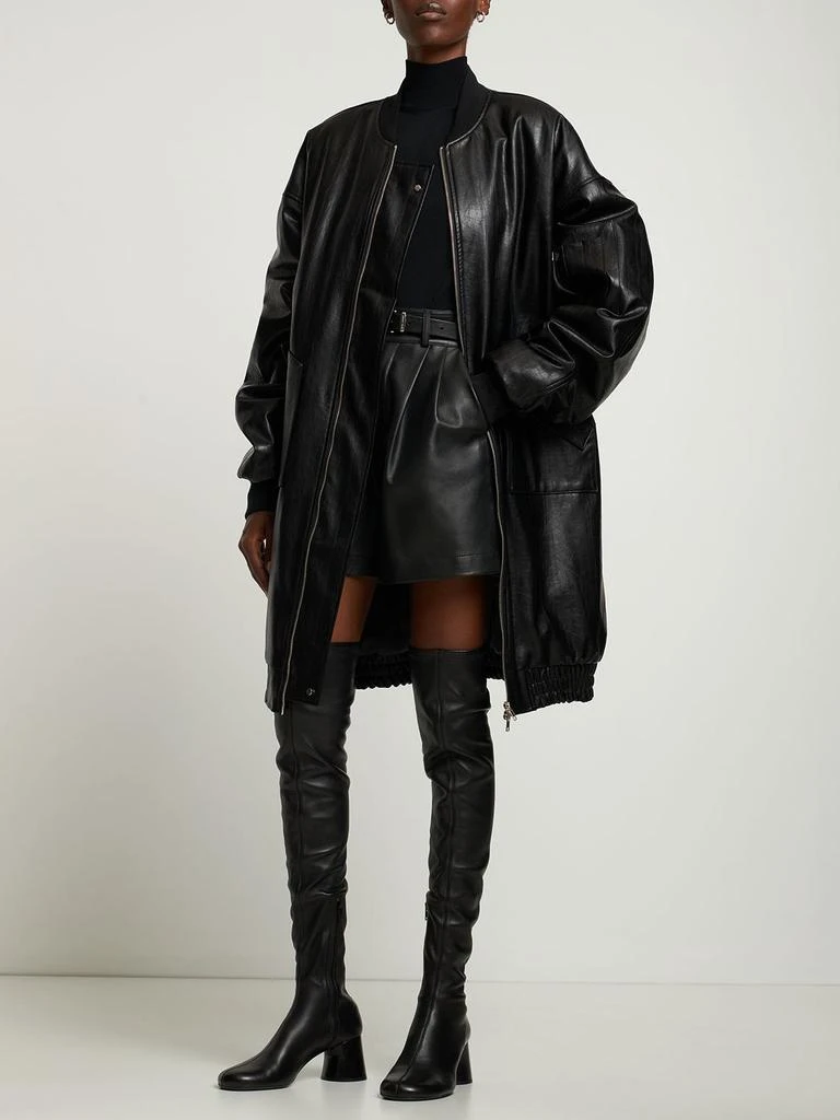 商品The Frankie Shop|Jesse Faux Leather Long Jacket,价格¥2617,第1张图片详细描述