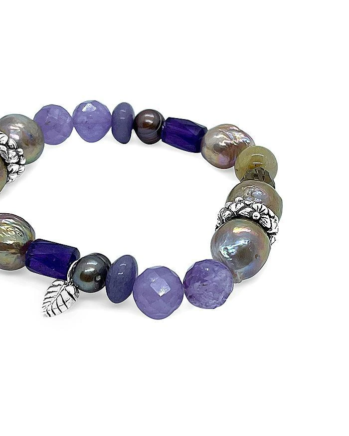 商品Stephen Dweck|Sterling Silver Terraquatic Multi Gemstone Statement Stretch Bracelet,价格¥3700,第3张图片详细描述