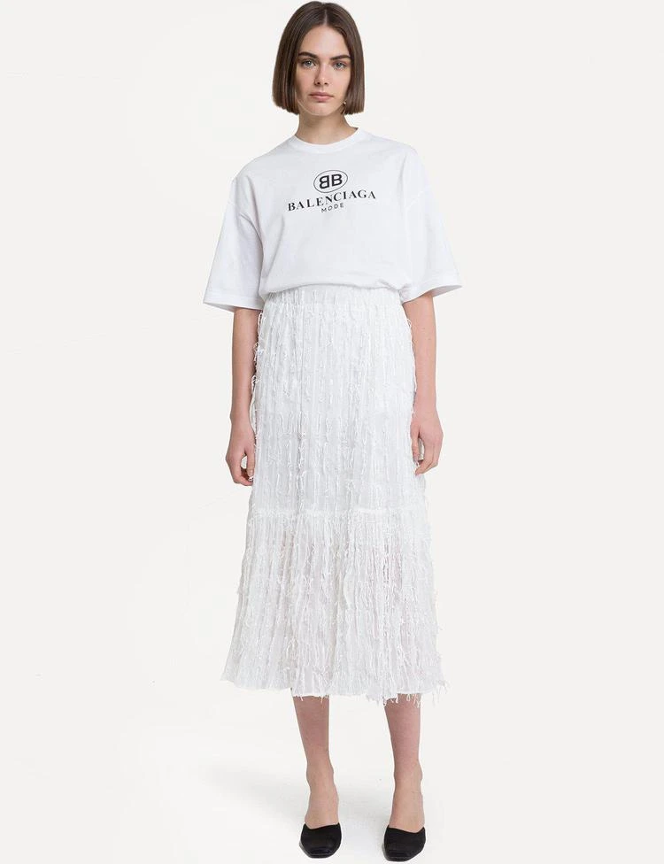 商品Pixie Market|White Fringe Midi Skirt,价格¥872,第5张图片详细描述