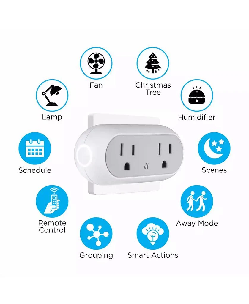 Smart Dual Plug - Wi-Fi Remote App Control for Lights Appliances 商品