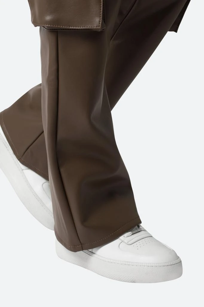 Leather Double Snap Cargo Pants - Chocolate 商品