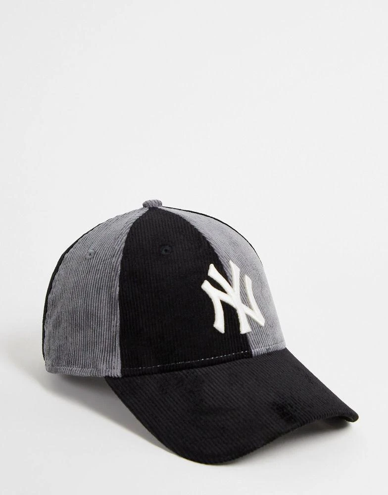 商品New Era|New Era MLB 9Forty New York Yankees corduroy cap in black,价格¥132,第1张图片