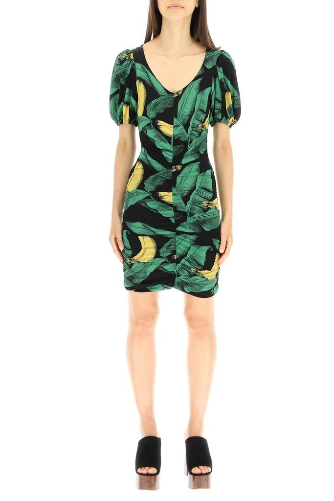 商品Ganni|Ganni ruched jersey mini dress,价格¥1290,第2张图片详细描述