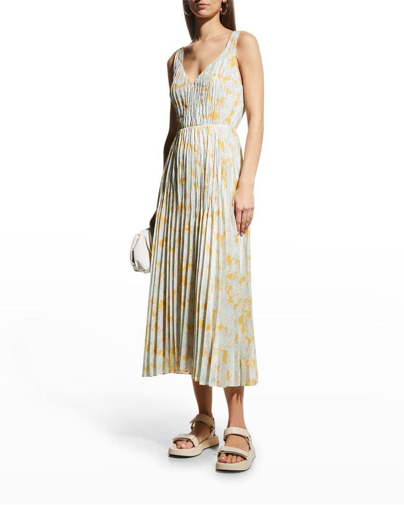 商品Vince|Lotus Pleated Midi Slip Dress,价格¥1662,第5张图片详细描述