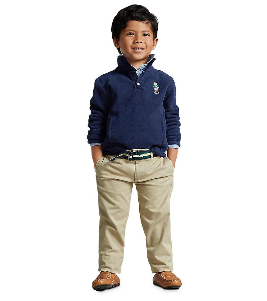 商品Ralph Lauren|Boys' Polo Bear Fleece Pullover - Little Kid, Big Kid,价格¥423,第1张图片详细描述