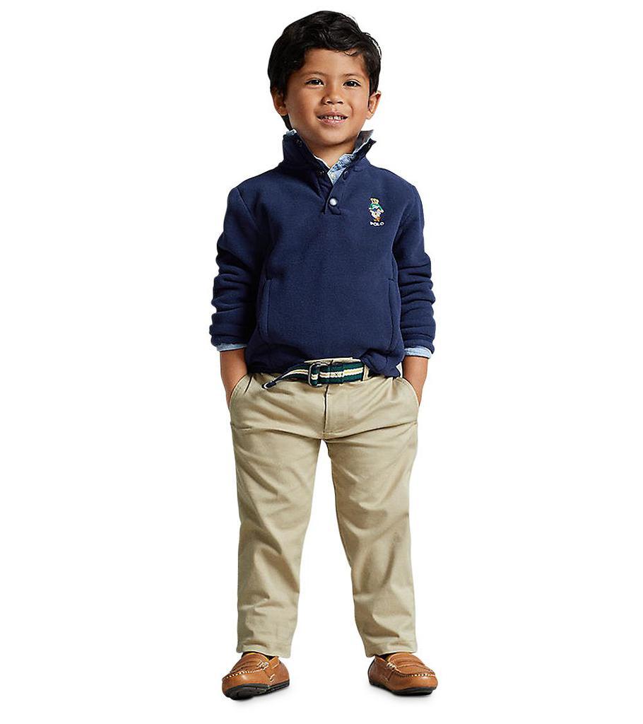 商品Ralph Lauren|Boys' Polo Bear Fleece Pullover - Little Kid, Big Kid,价格¥383,第1张图片