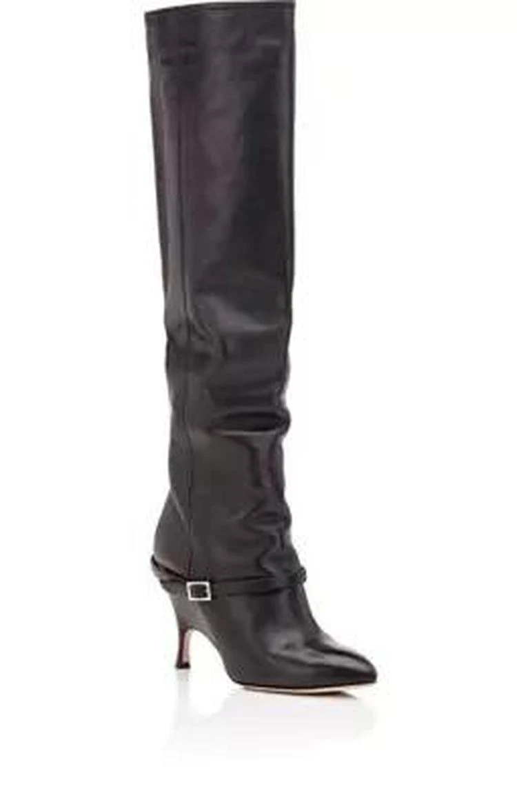 商品ALCHIMIA DI BALLIN|Titan Leather Knee Boots,价格¥3863,第2张图片详细描述