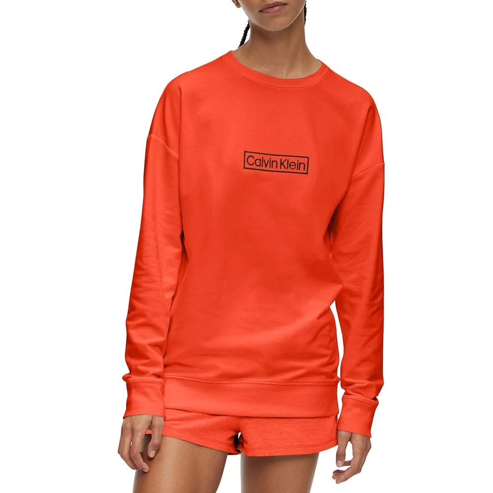 商品Calvin Klein|Women's Reimagined Heritage Lounge Long-Sleeve Sweatshirt,价格¥246,第1张图片