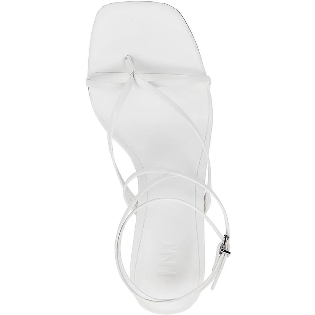 INC Womens Lilliana Faux Leather Toe Post Ankle Strap 商品