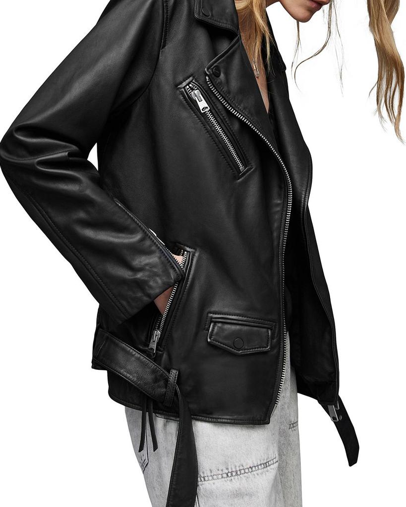 Billie Leather Biker Jacket商品第6张图片规格展示