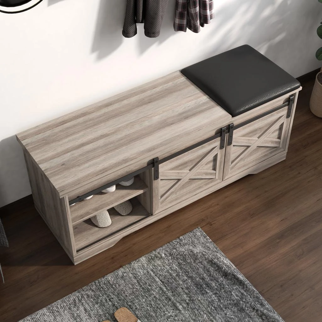 商品Simplie Fun|Storage Bench in Particle Board,价格¥3087,第3张图片详细描述