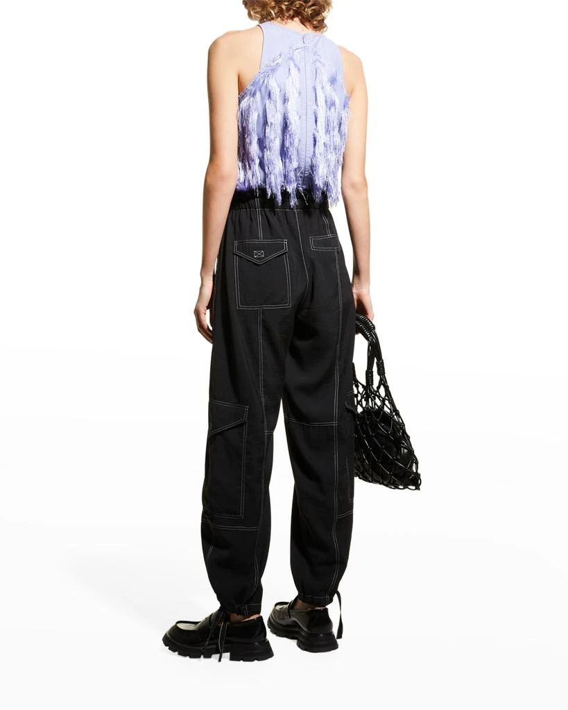 商品Ganni|Paper Bag Waist Cargo Pants,价格¥1115,第4张图片详细描述