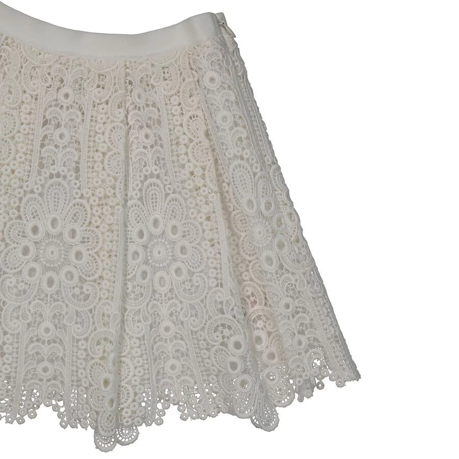 商品Burberry|Girls White Juliana Pleated Cutout Lace Skirt,价格¥820,第3张图片详细描述