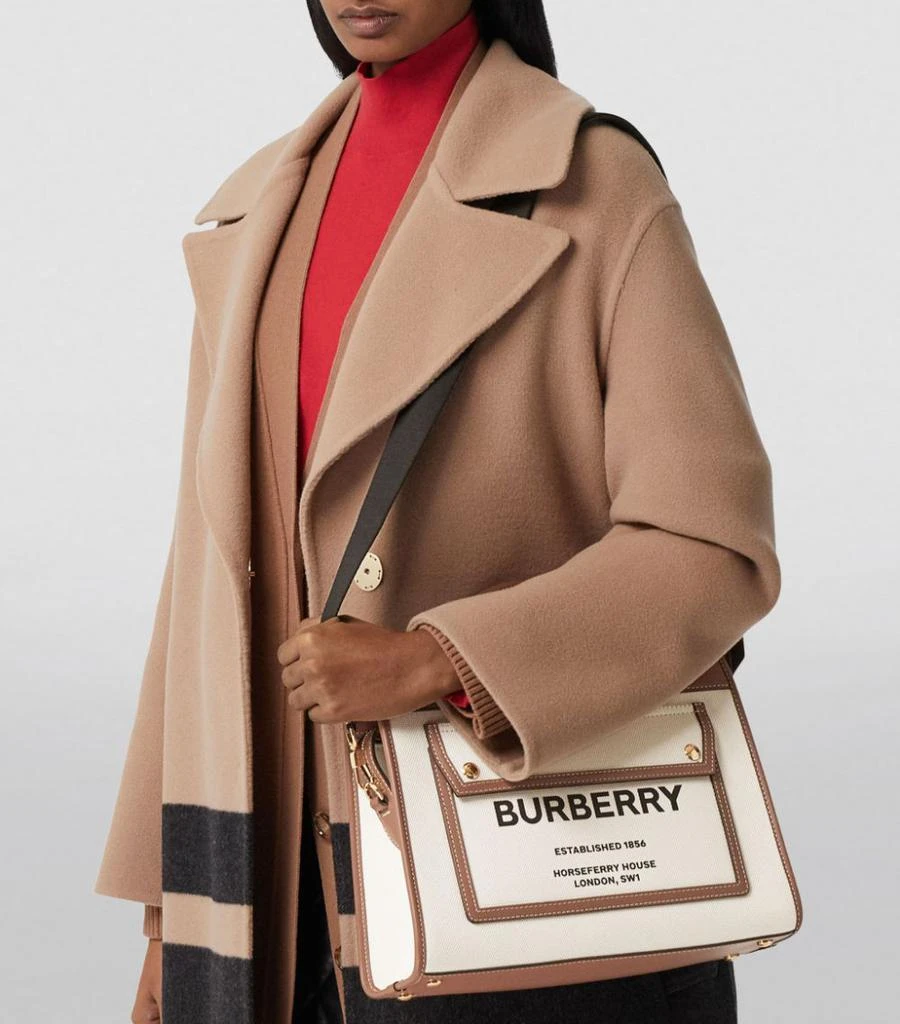 商品Burberry|Small Two-Tone Pocket Bag,价格¥14133,第2张图片详细描述