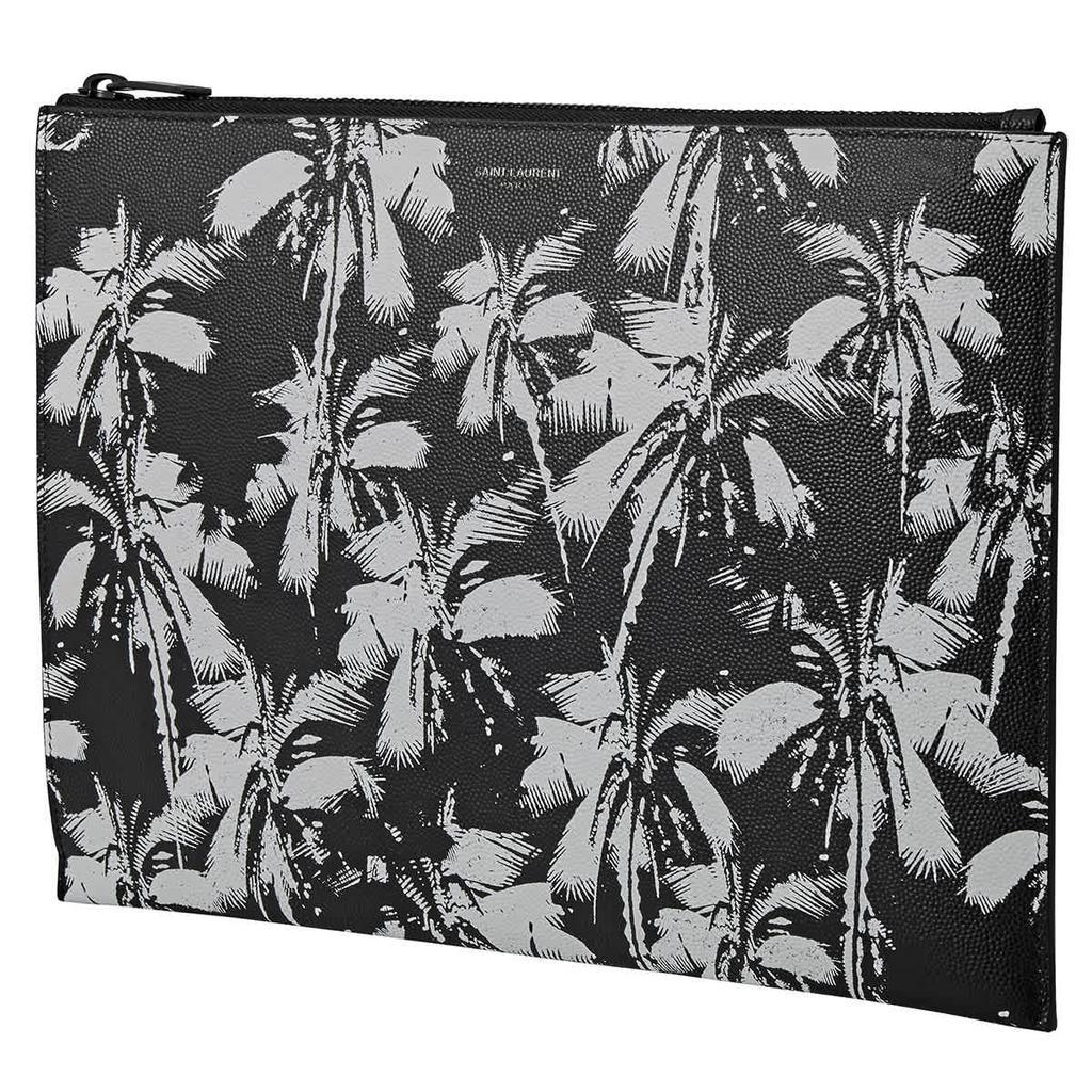 商品Yves Saint Laurent|Mens Palm Print Grain De Poudre Leather Tablet Holder/Pouch,价格¥3146,第1张图片