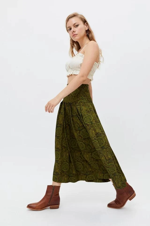 商品Urban Renewal|Urban Renewal Remade Floral Paisley Midi Skirt,价格¥266,第5张图片详细描述