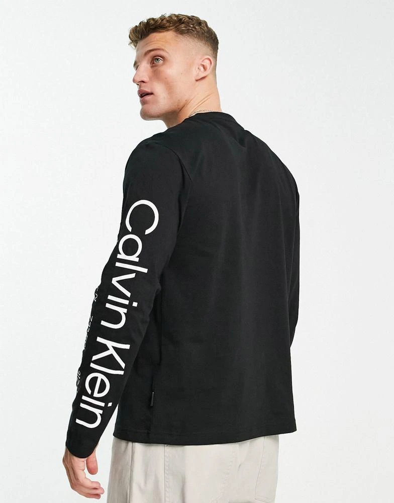 商品Calvin Klein|Calvin Klein long sleeve t-shirt in black,价格¥420,第2张图片详细描述