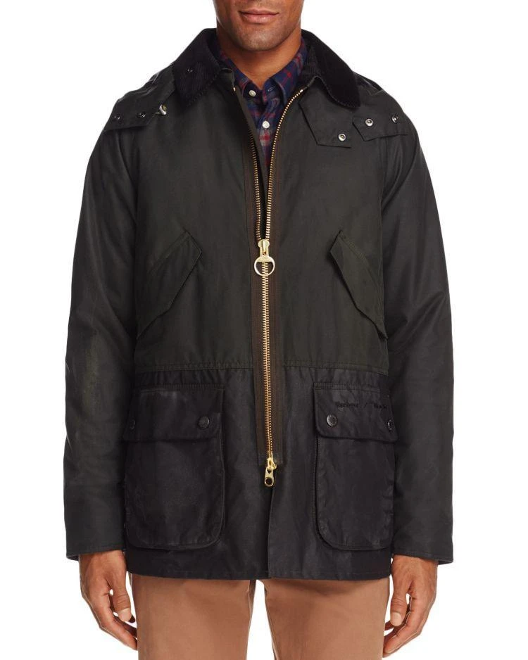 商品Barbour|Barbour x Wood Wood Valby Waxed Jacket - 100% Exclusive,价格¥2773,第1张图片