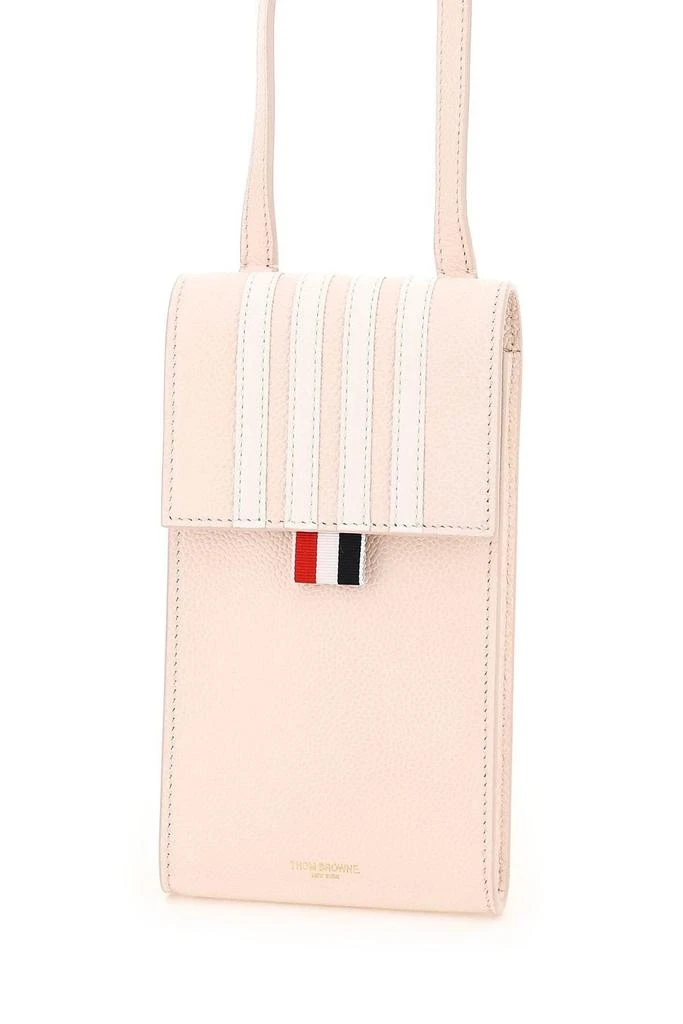 商品Thom Browne|PEBBLE GRAIN LEATHER PHONE HOLDER WITH STRAP,价格¥3891,第5张图片详细描述