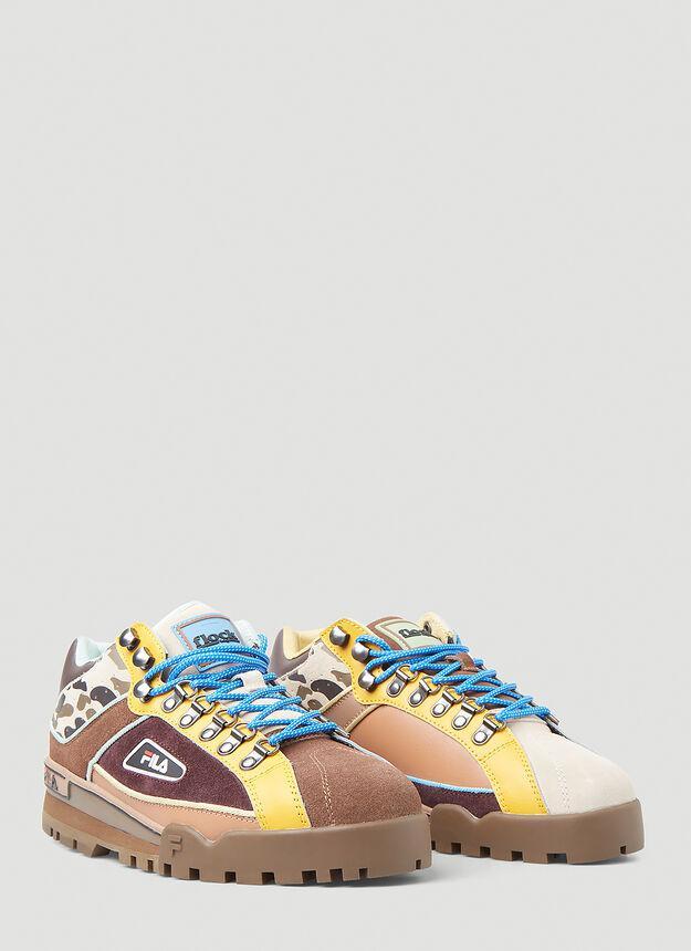 商品Fila|Kingfisher Trailblazer Sneakers in Brown,价格¥489,第4张图片详细描述