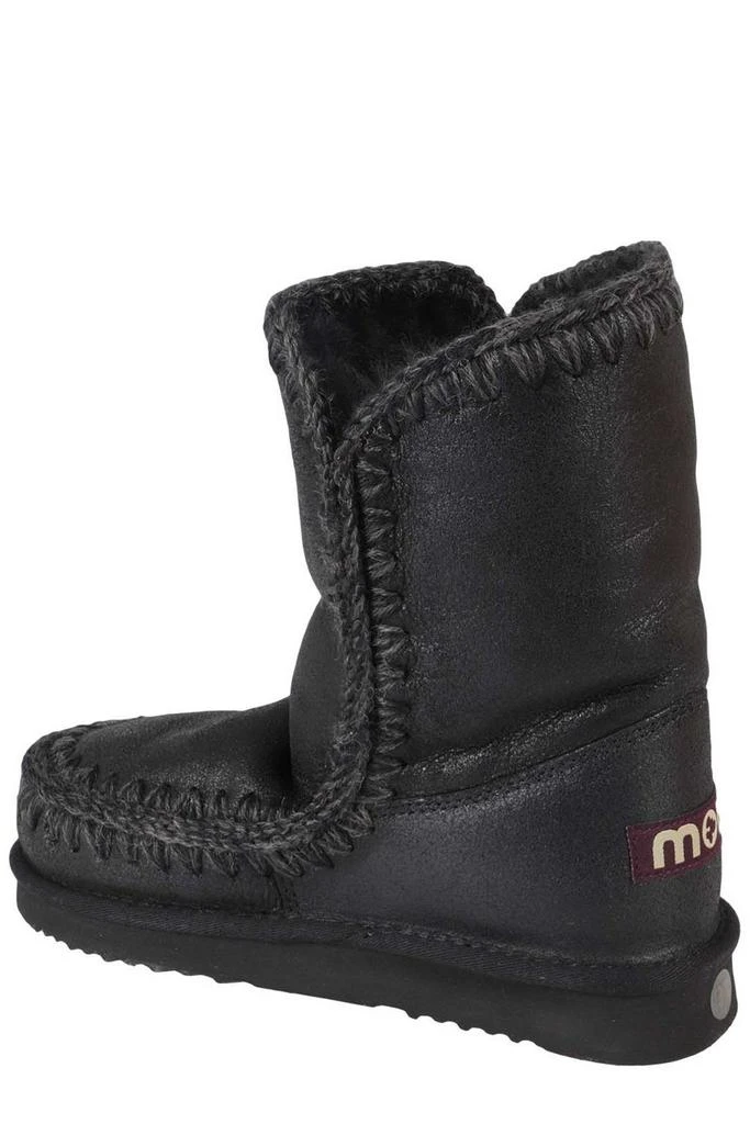 商品Mou|Mou Stitch Detailed Logo Patch Snow Boots,价格¥1266,第3张图片详细描述