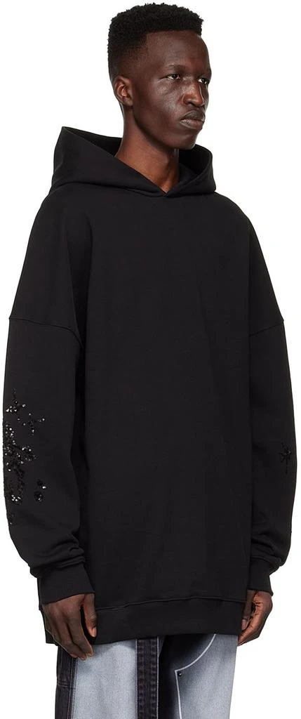 商品We11done|Black Cotton Hoodie,价格¥677,第2张图片详细描述